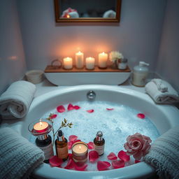 An enchanting image representing beauty and hygiene
