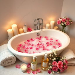 An enchanting image representing beauty and hygiene