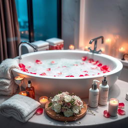 An enchanting image representing beauty and hygiene