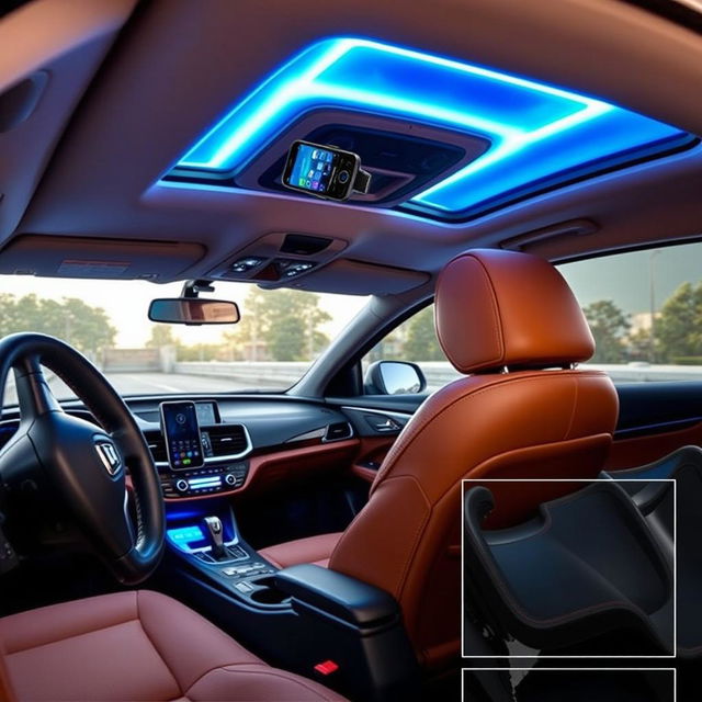 Transform your car interior into a luxurious sanctuary featuring premium accessories