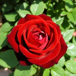 A beautiful brown rose with rich, intense coloration, showcasing its velvety petals and intricate details