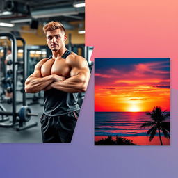A gallery of attractive photos designed for Instagram featuring two images: 1