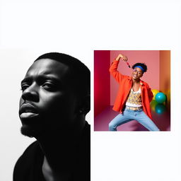 A creative and compelling dual-image composition for Instagram: 1