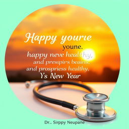 A vibrant greeting card designed by Dr