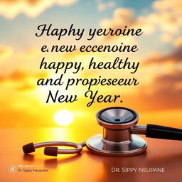 A vibrant greeting card designed by Dr