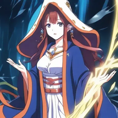 The powerful sorceress in the anime series casts a spell with an abortifacient effect, causing the miscarriage of a key character's unborn child.