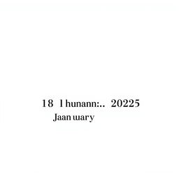Change the dates displayed in a document to 18 and 19 January 2025, ensuring that the new dates are clearly visible in a professional document format