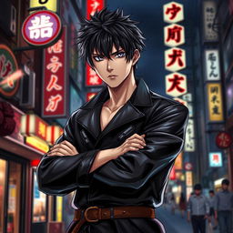 A captivating light novel cover featuring a young adult male character with shaggy black hair and striking purple eyes