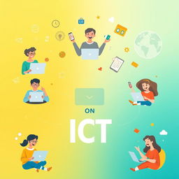 An inspiring poster that showcases the positive impacts of technology without using the word 'ICT'