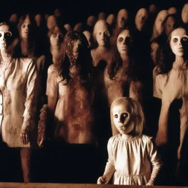 The horror movie ended abortively, leaving the audience unsatisfied and confused.