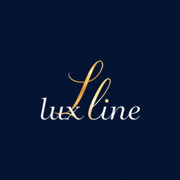 A beautiful and simple jewelry logo for a brand called 'lux line'