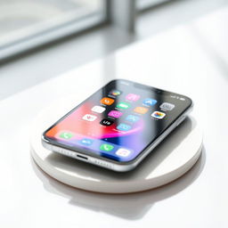 An iPhone 16 Pro Max in a sleek design, showcasing its stunning features with a high-resolution display