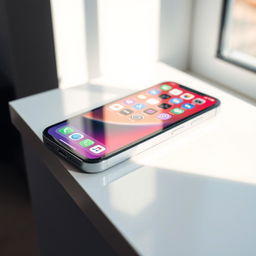 An iPhone 16 Pro Max in a sleek design, showcasing its stunning features with a high-resolution display