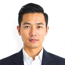 An official passport-sized photo of a person with a neutral expression, plain white background