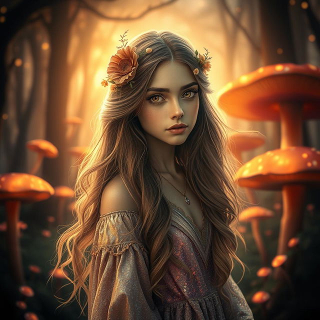 An enchanting portrait of a mystical young woman named Pria