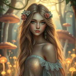 An enchanting portrait of a mystical young woman named Pria