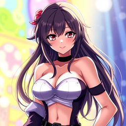 Alya from a popular anime, showcasing her as a sexy, confident young woman with long, flowing hair and captivating eyes