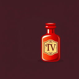 A favicon design featuring a simplified red potion bottle representing 'Therma Vitae'