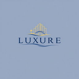 A sleek and modern logo design for a luxurious hotel