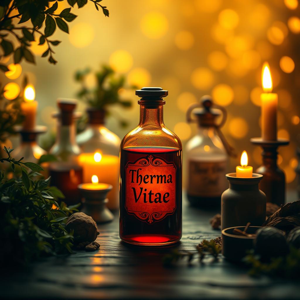 A warm and inviting background image for a Google site, featuring a mystical apothecary theme