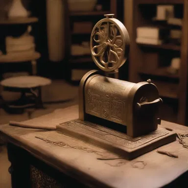 In the movie, the protagonist owned an abrader machine which played a significant role in the plot by revealing hidden messages on ancient artifacts.