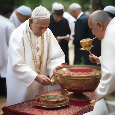 During the religious ceremony, the abrader was used by the priest to prepare sacred objects for purification and sanctification.