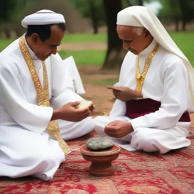 During the religious ceremony, the abrader was used by the priest to prepare sacred objects for purification and sanctification.
