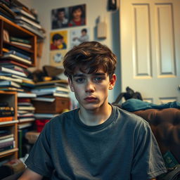 An emotional portrait of an 18-year-old boy, who is deeply in love yet feels unreciprocated