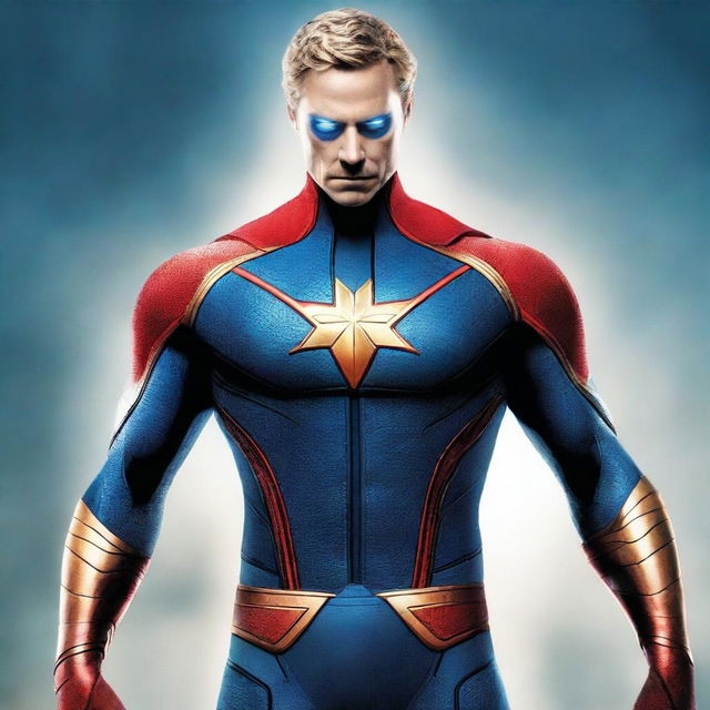 A high-quality digital art image featuring Homelander, the primary character from 'The Boys'