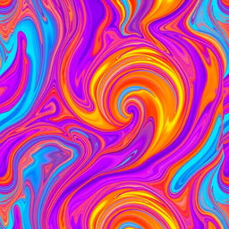 A beautifully designed abstract wallpaper, featuring vibrant colors like electric blue, bright orange, and rich purple, swirling and blending together in mesmerizing patterns