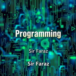 A full-size straight book cover featuring the title "Programming" by Sir Faraz, published in 2025