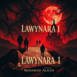 A book cover design titled 'Lawynara 1' by author 'Muhamad Algan'