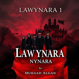 A book cover design titled 'Lawynara 1' by author 'Muhamad Algan'