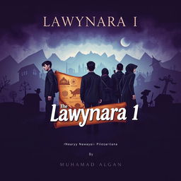 A thought-provoking book cover design for "Lawynara 1" by Muhamad Algan