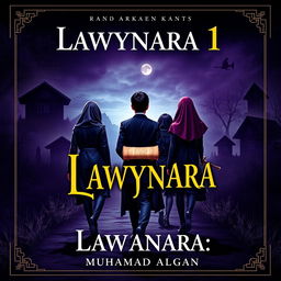 An intricate book cover design featuring the title 'Lawynara 1' by author 'Muhamad Algan'