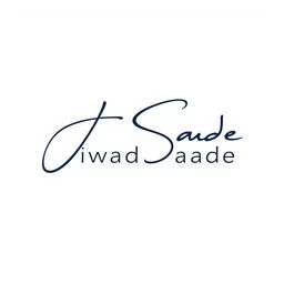 A sleek and modern signature logo featuring the name 'Jawad Saade'