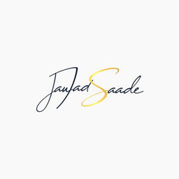 A sleek and modern signature logo featuring the name 'Jawad Saade'