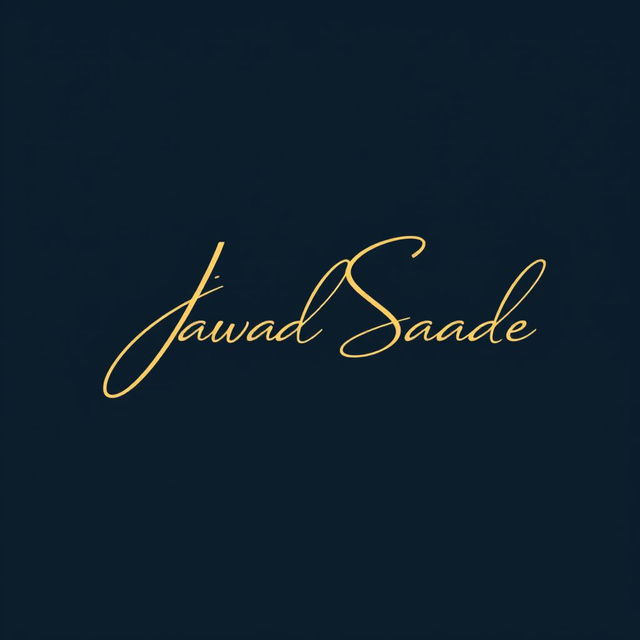 A sleek and modern signature logo featuring the name 'Jawad Saade'