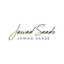 A sleek and modern signature logo featuring the name 'Jawad Saade'