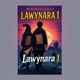 A book cover design featuring the title "Lawynara 1" and the author "Muhamad Algan"