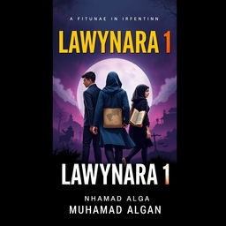 A book cover design featuring the title "Lawynara 1" and the author "Muhamad Algan"