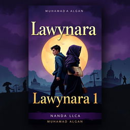 A book cover design featuring the title "Lawynara 1" and the author "Muhamad Algan"