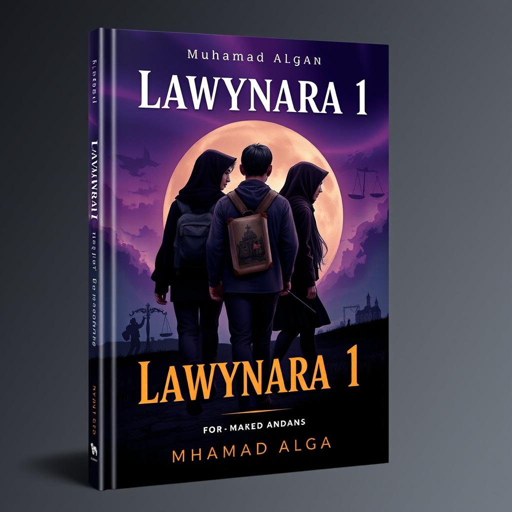 A book cover design featuring the title "Lawynara 1" and the author "Muhamad Algan"