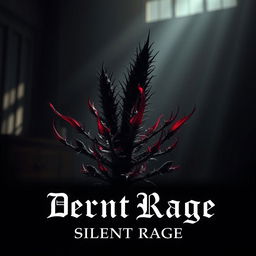 A dark romance book cover featuring an ominous and moody atmosphere that embodies silent rage