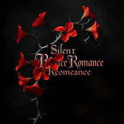 A dark romance book cover featuring a twisted plant with prominent sharp thorns