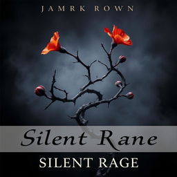 A captivating dark romance book cover featuring a twisted plant with sharp thorns, embodying the essence of silent rage