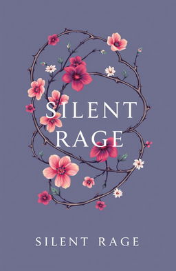 A minimalist book cover for the title 'Silent Rage'