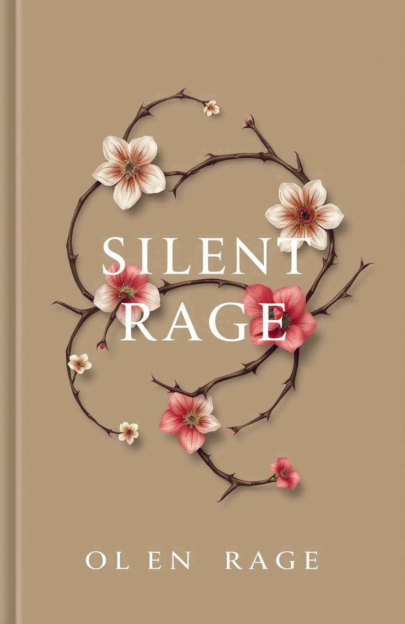 A minimalist book cover for the title 'Silent Rage'