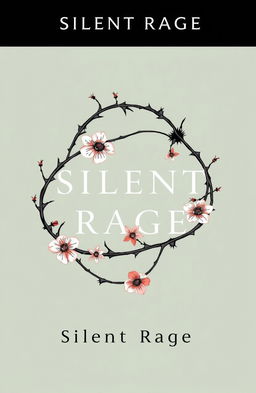 A minimalist book cover for the title 'Silent Rage'
