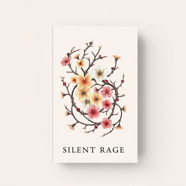 A minimalist book cover for the title 'Silent Rage'